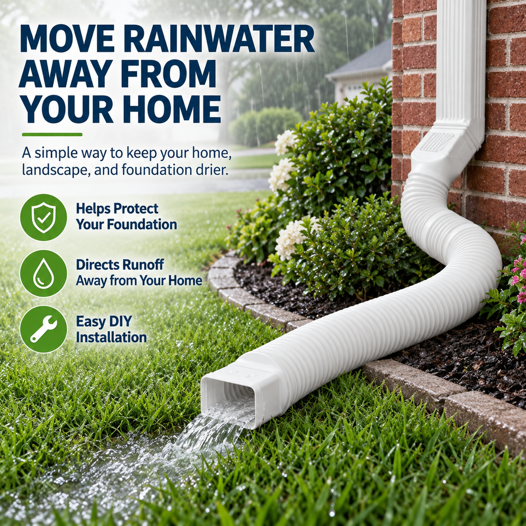Rain Gutter Downspout Extensions Flexible
