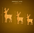Light-Up Press-On Reindeer Christmas Décor Set